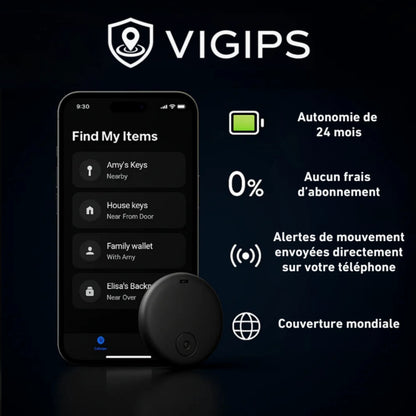 GP90 - Traceur GPS précis sans abonnement (android/apple)
